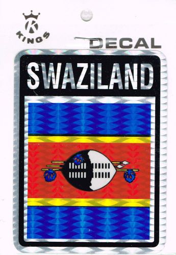 Wholesale lot of 10 swaziland car decals, brand new factory sealed (kings int.)