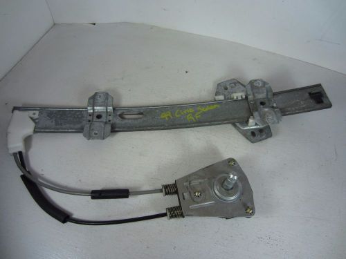 96-00 honda civic passenger right front manual window regulator