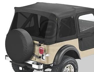 Bestop 58599-15 window kit  tinted-black denim fit jeep wrangler 76-95