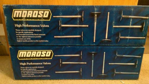 Moroso maxi-flow stainless steel intake &amp; exhaust hp valves - bbc - nib