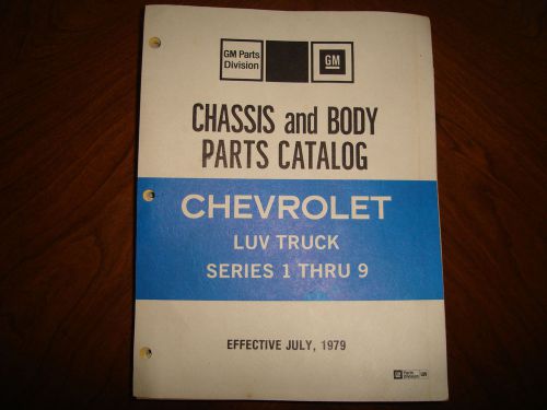 Chevrolet luv truck chassis and body parts catolog