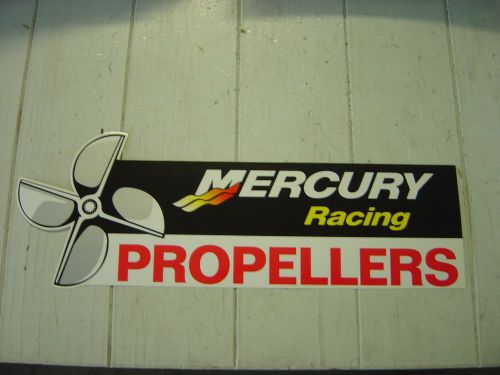 Mercury outboard &#034;mercury racing&#034; propellers decal - sticker