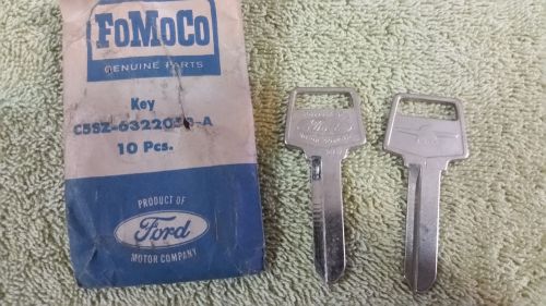 Nos ford c5sz-6322038-a ignition key blanks 65 66 thunderbird