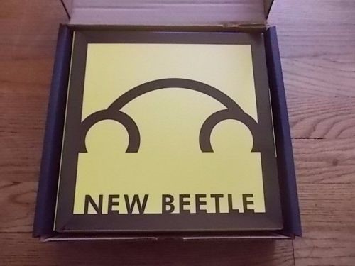 Volkswagen vw new beetle rare original introduction box with bud base &amp; leaflets