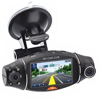 Car dvr road dash cam video - rotating dual lens -  2.7&#034; lcd screen 1080p