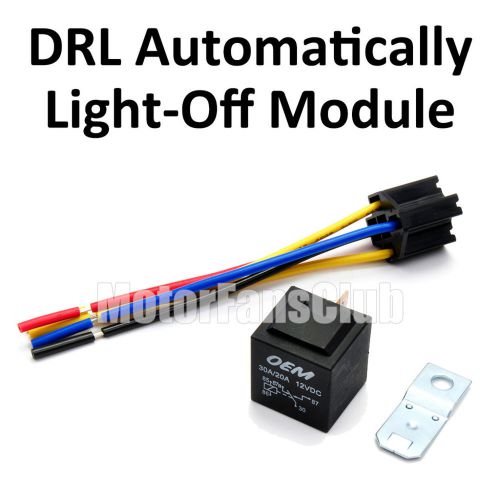 12v 30a dc car auto relay &amp; socket spdt 5pin for control light off automatically