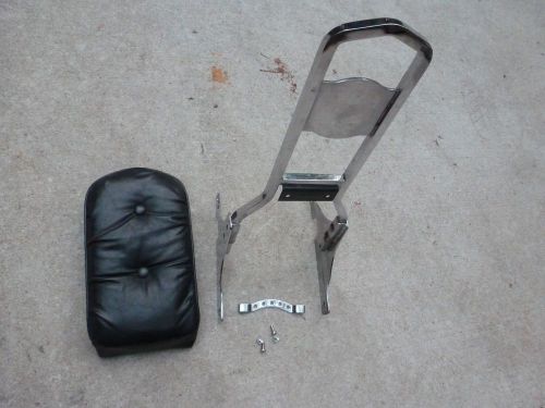 Harley davidson motorcycle softail seat backrest sissy bar oem