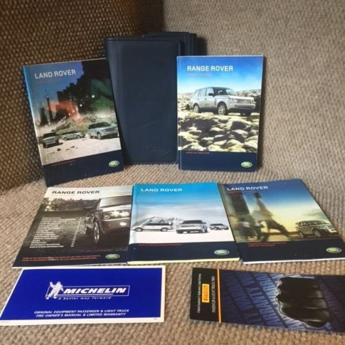 2008 land rover range rover owners manual set with navigation book + case