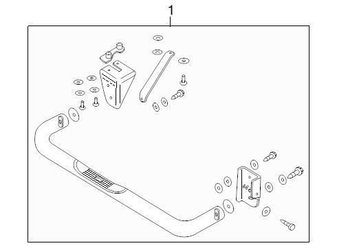 Ford oem running board 7l5z16450da image 1