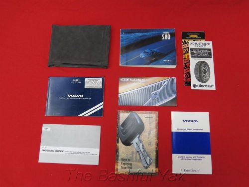 2001 volvo s80 owners manual with case