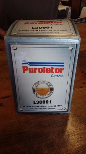 Lot of 6 purolator classic oil filters, l30001, new