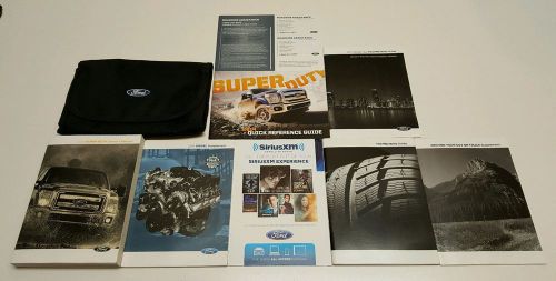 2014 ford super duty f-250 350 450 turbo power stroke diesel owners manual set