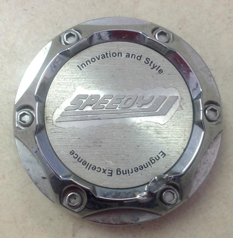 Speedy aftermarket wheel center cap silver chrome c-288 2.75" diameter