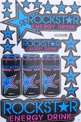 New racing decal sticker 1 sheets rockstar energy motocross motorcycle bike d009