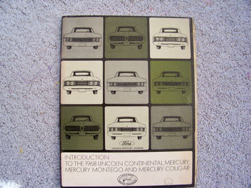 Introduction to the 1968 lincoln continental, mercury, montego and cougar