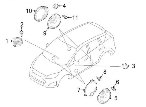 Ford oem speaker screw w703313s307 image 11