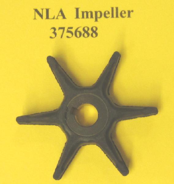 Water pump impeller 375688 johnson evinrude gale sea king buccaneer outboard