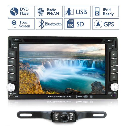 In dash 6.2&#039;&#039; hd gps navigation car stereo cd dvd player ipod usb/sd bt+back cam