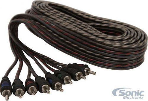 Belva bbic45 5m (16.40 ft) 4-channel rca audio interconnect cable