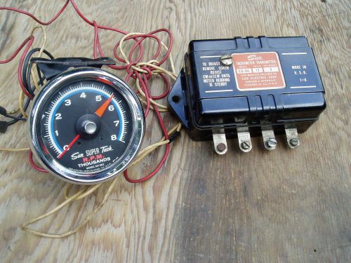 Vintage 1960&#039;s sun super tach 8000 rpm model sst-802 w/ transmitter # eb-9a