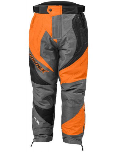 Castle youth orange/grey fuel se g5 snowmobile pants snow snowcross