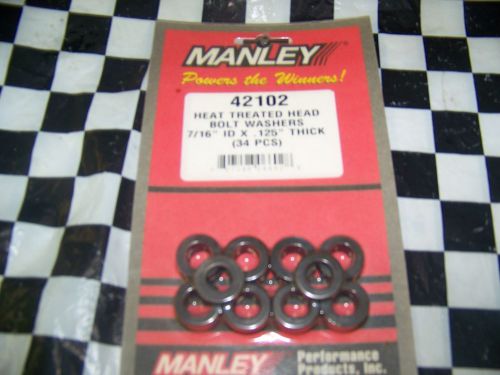 Manley part #42102  7/16&#034; id x .125&#034; thick bolt washers 34 pcs