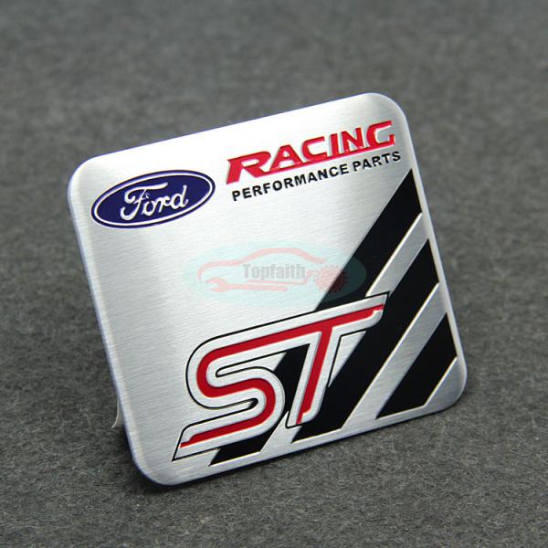 Racing emblem badge motor sport rear performance part st sticker for ford fiesta