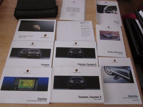 2005 porsche cayenne / s owner manual + navigation manual with case oem owners