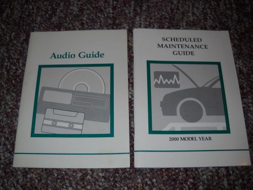 2000 ford scheduled maintenance guide with diesel &amp; 1998 ford audio guide