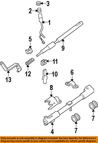 Ford oem 7c2z7210bb steering column-shift lever