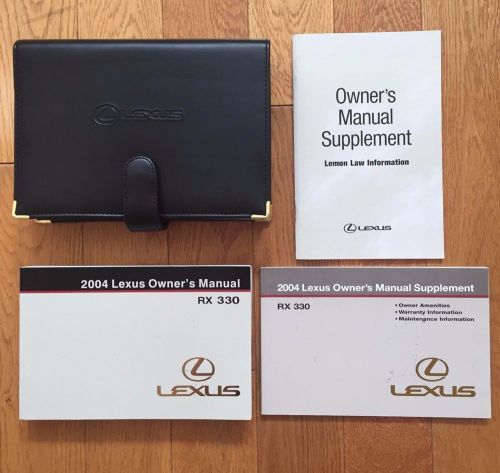 2004 lexus rx330 owner&#039;s manual set &amp; case