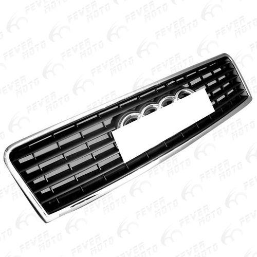 Fm chrome middle center lower grille grill bumper fender plastic for audi a6 c5