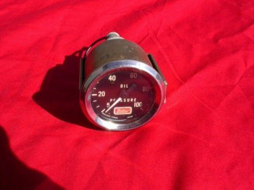 Vintage mallory oil pressure gauge, hot rod,rat rod,flathead,ford,chevy,mopar