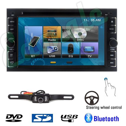 Hd camera+6.2&#039;&#039; double 2 din in dash car stereo dvd player usb bt ipod sd radio