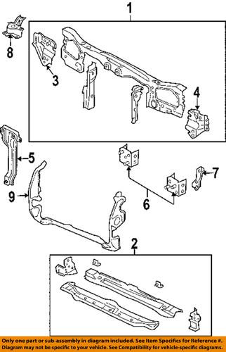 Ford oem 6l8z16a024a fender-fender brace