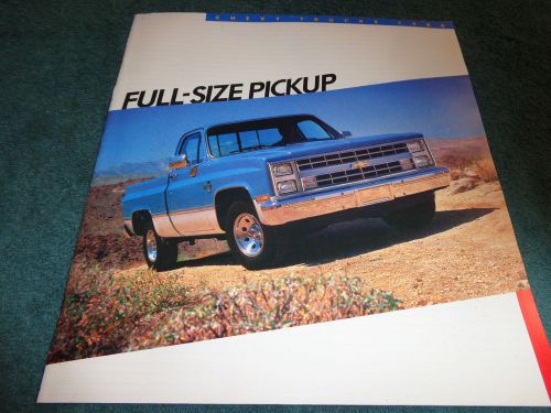 1986 chevrolet truck / pickup sales brochure / original catalog!!!