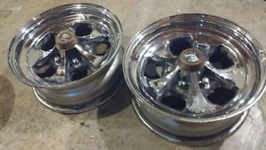 Vintage 1960&#039;s 70&#039;s style keystone klassic 15 x 6 wheels pair hot rod rat gasser