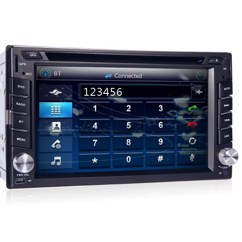 Gps navigation hd double 2 din car stereo dvd player bluetooth radio mp3 in dash