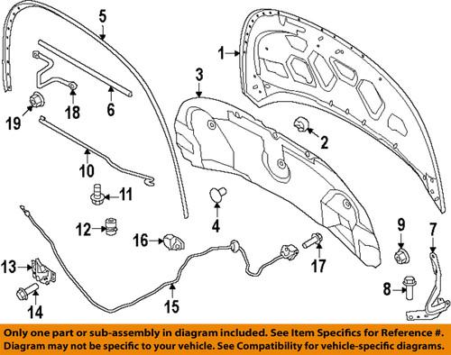 Ford oem bb5z16796a hood-hinge