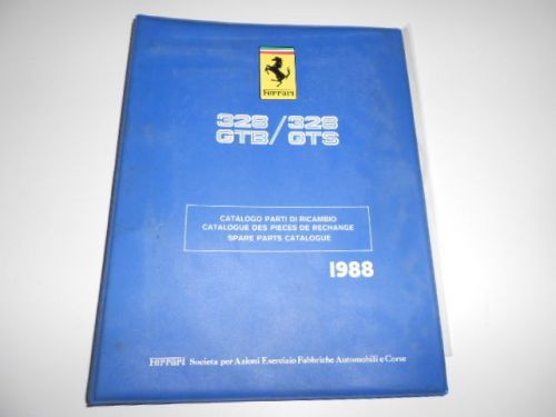 Ferrari 328 parts catalogue