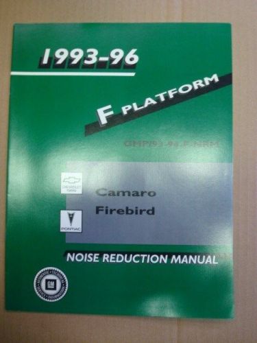 1993 1994 1995 1996 camaro ss noise reduction factory dealer service manual gm