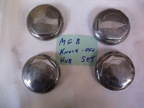 Mg knock off hub set 4 hubs mgb trimph tr3 tr4 austin healey midget