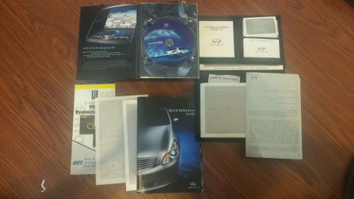 Infiniti g35 sedan owners manual with leather case factory original oem 2007