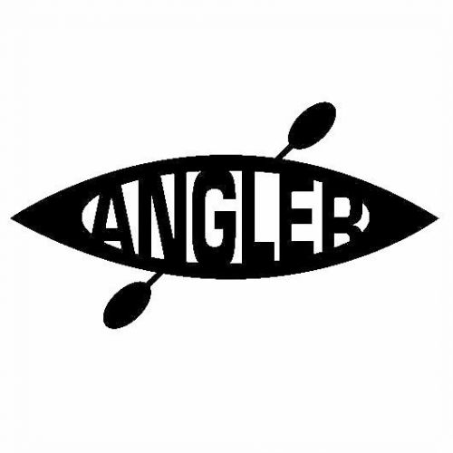 Kayak angler - fishing - kayaking - kayaker - truck - vinyl decal