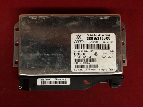 05 vw passat fwd 2.8 transmission computer control module tcu tcm 3b0927156cc