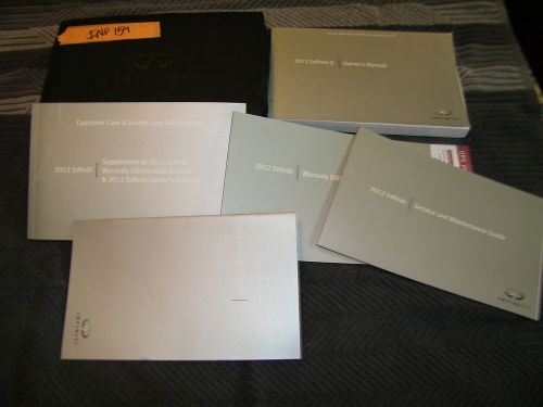 2012 infiniti g37 g series  owners manual with case inf159