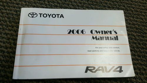 2006 toyota rav4 owner&#039;s manual