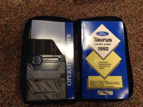 1992 ford taurus owner guide