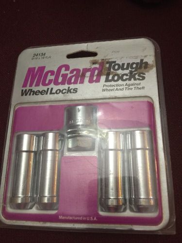 Mcgard 24134 chrome cone seat wheel lock set and 1 key 9/16&#034;-18