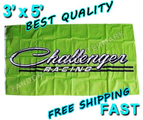 Challenger racing flag - new 3&#039; x 5&#039; banner - 440 hemi mopar 340 dodge srt r/t